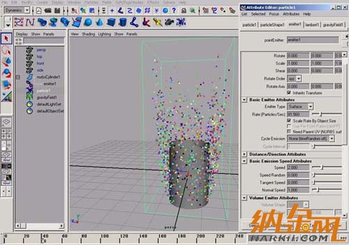 paint effect結(jié)合maya粒子制作動(dòng)畫 飛特網(wǎng) maya入門教程