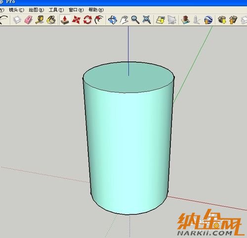 sketchup建模教程：sketchup草圖大師畫一個內(nèi)空圓柱