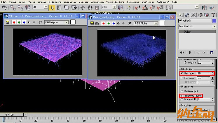 vray材質(zhì)教程：vray毛發(fā)地毯的制作全過程