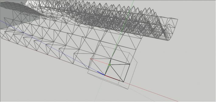 sketchup建模教程：曲面桁架建模教程