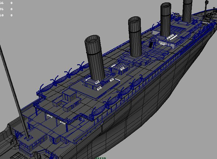 泰坦尼克號(hào)maya建模教程5