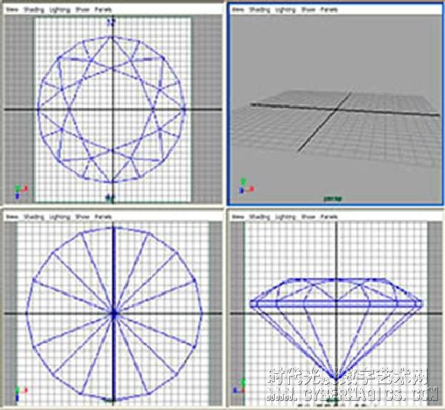 鉆石雕刻Maya建模教程