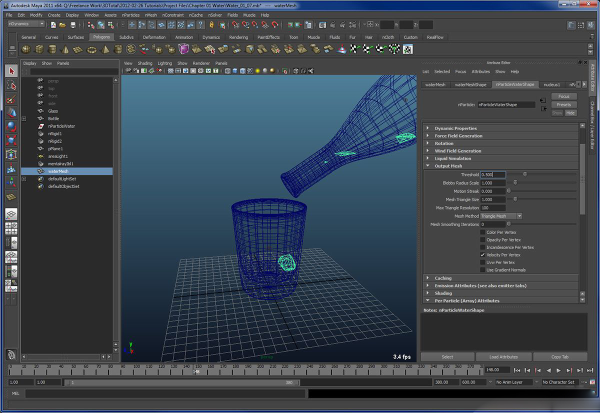 匯寶盆教你maya制作水的動(dòng)力學(xué)