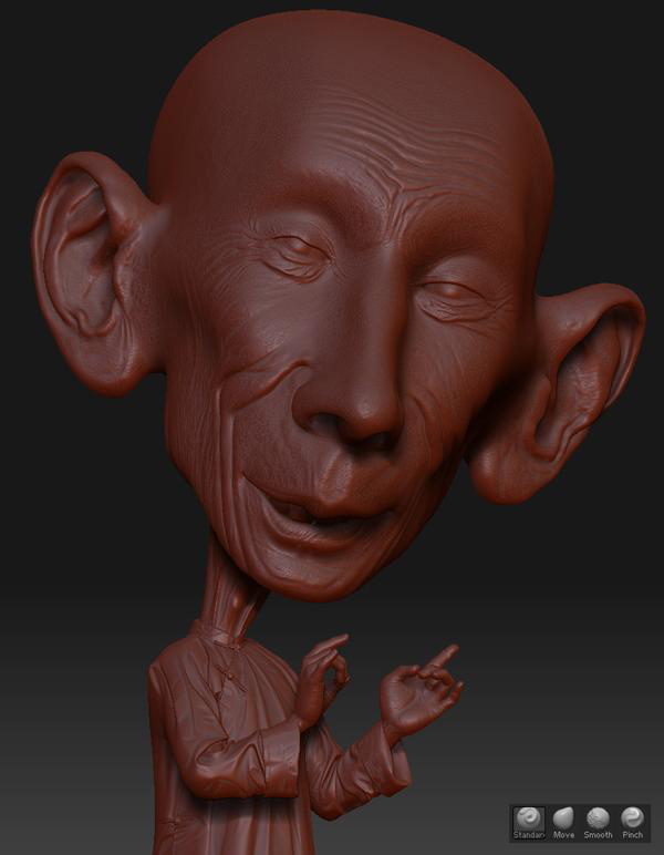 ZBRUSH打造著名相聲演員馬三立  納金網(wǎng)