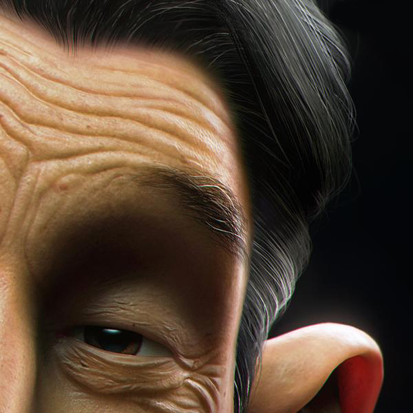 ZBRUSH打造著名相聲演員馬三立  納金網(wǎng)