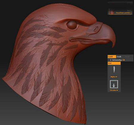 ZBRUSH制作鳥羽毛效果解析  納金網(wǎng)